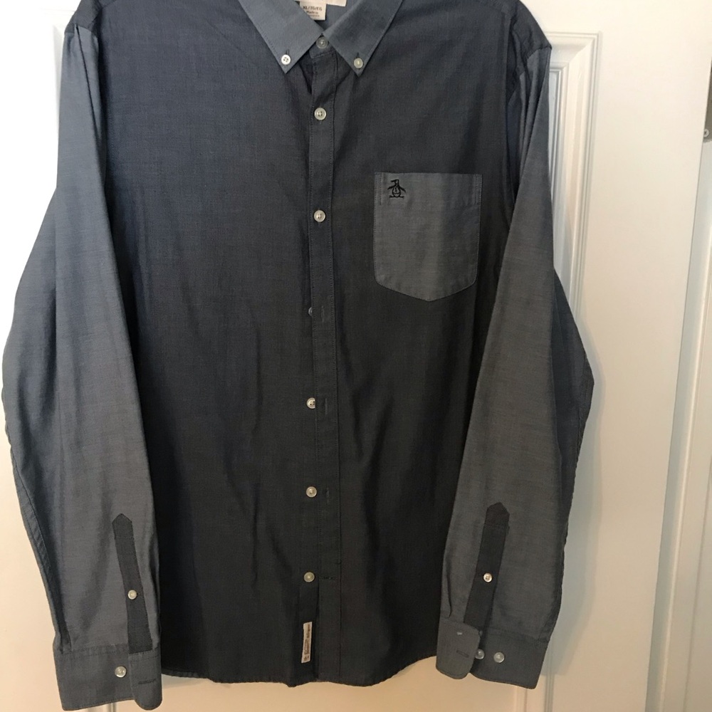 Original Penguin Gray Casual Button Down Shirt